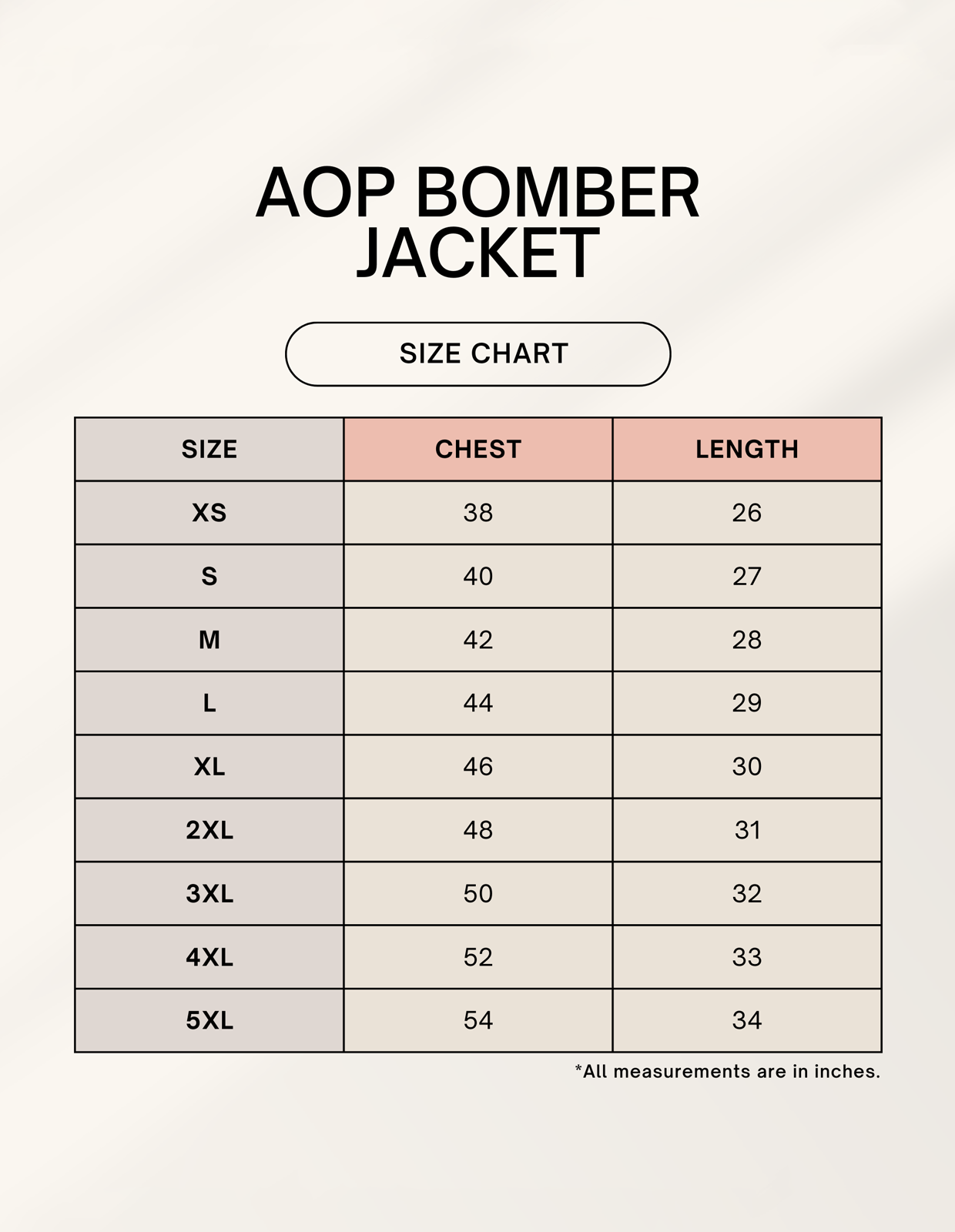 Color_Size Chart