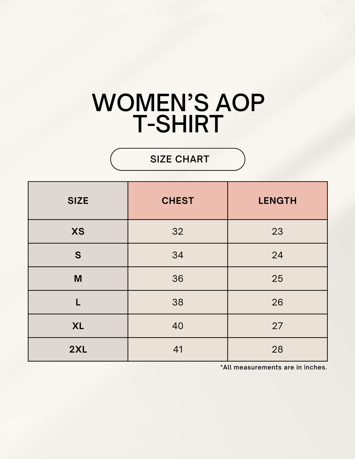 Color_Size Chart