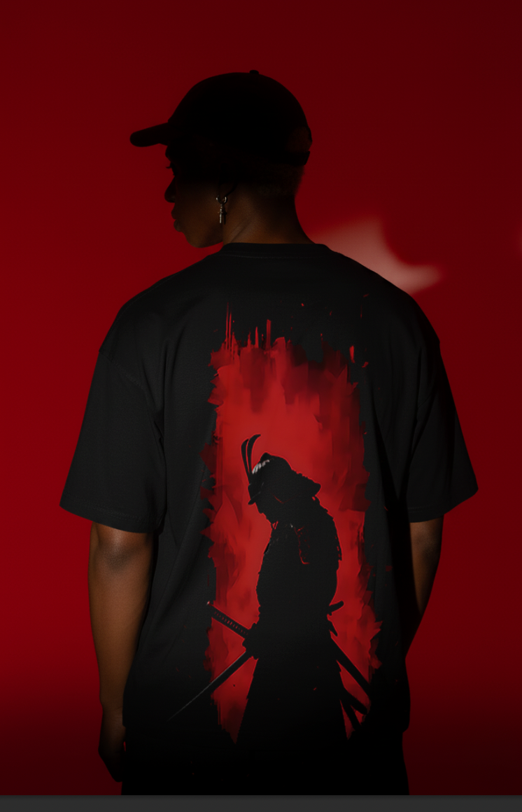 Samurai Inferno Oversized Tee – Unisex | The Desicult