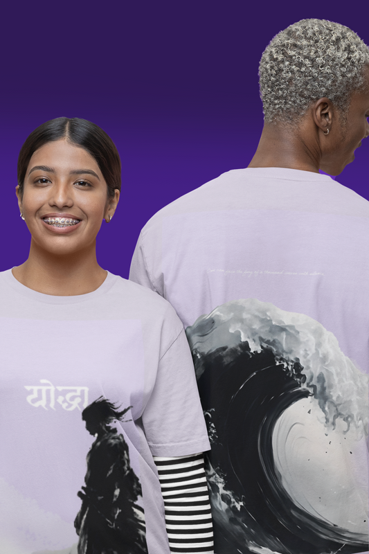 Shadow Yodha Oversized Tee – Unisex | The Desicult