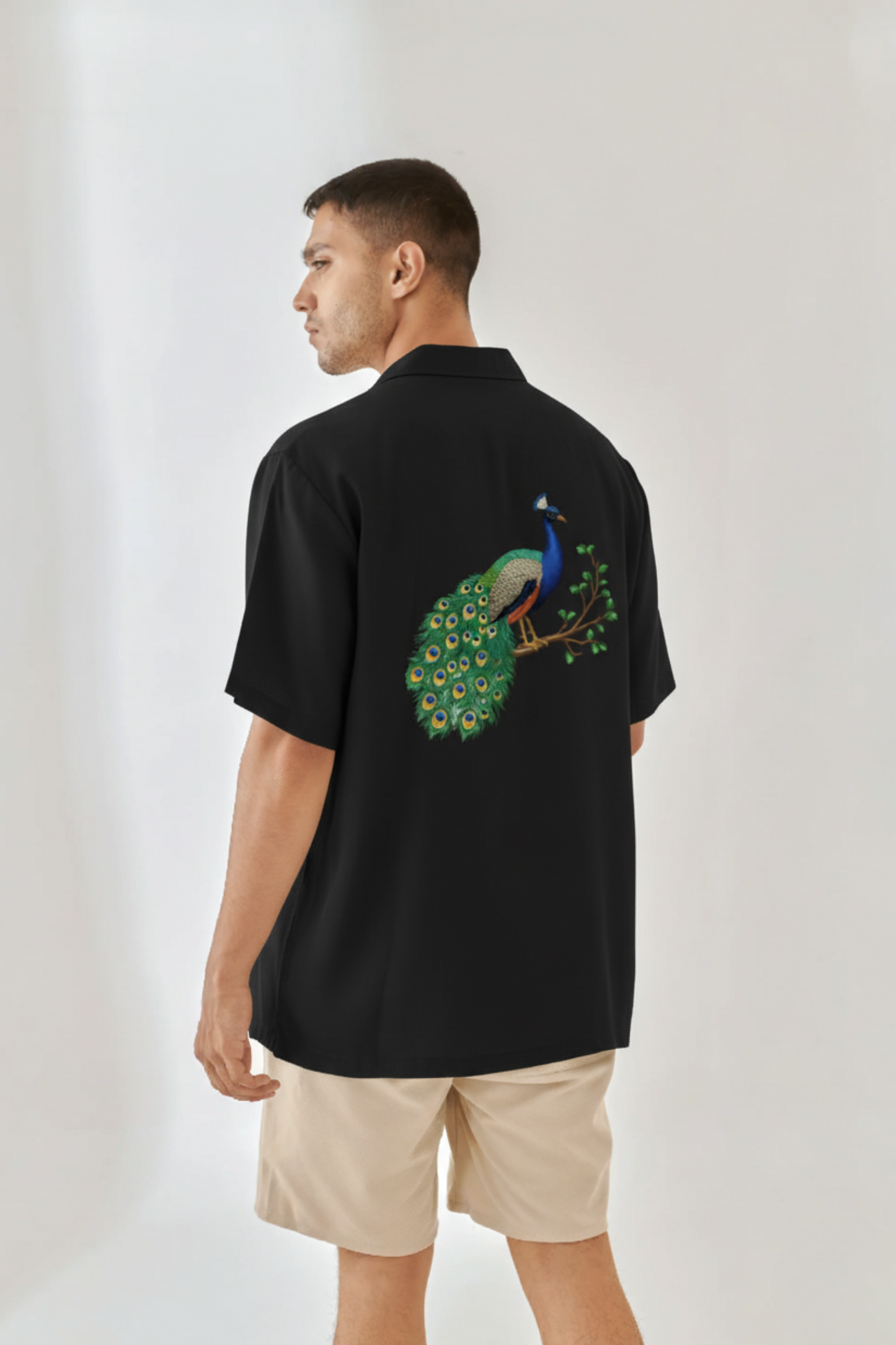Regal Peacock Oversized Shirt – Unisex | The Desicult
