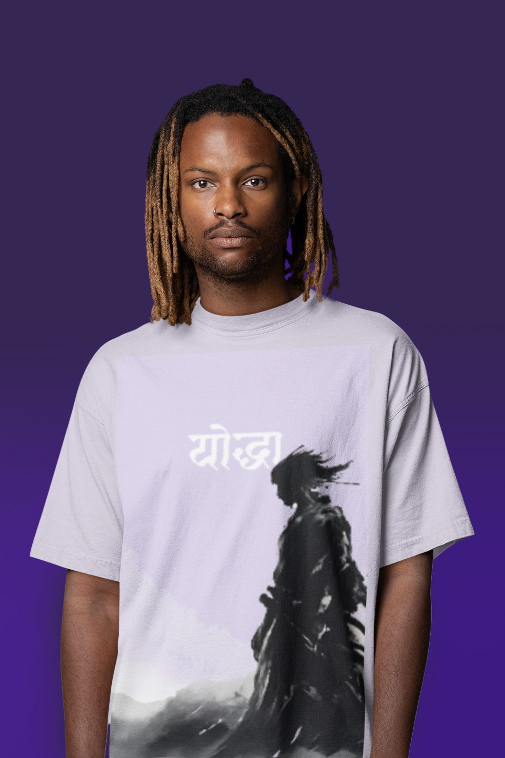 Shadow Yodha Oversized Tee – Unisex | The Desicult