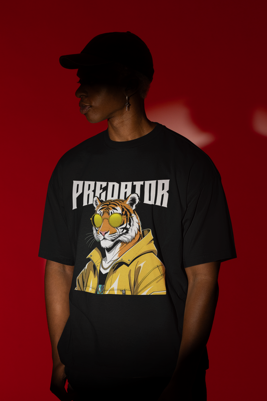 Predator Tiger Oversized Classic T-Shirt – Bold &amp; Fierce